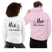 Matching Couple Hoodie "HER GYM CRUSH"