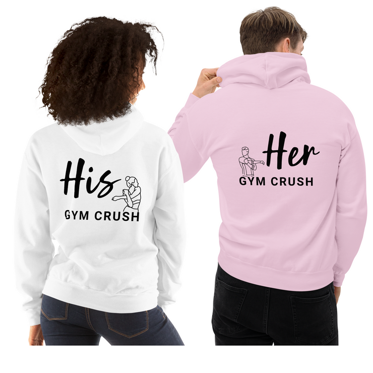 Matching Couple Hoodie "HIS GYM CRUSH"