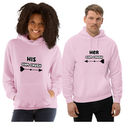 Matching Couple Hoodie "HER GYM CRUSH"