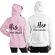 Matching Couple Hoodie "HIS GYM CRUSH"