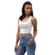 WHITE Making Fit Life® Crop Top