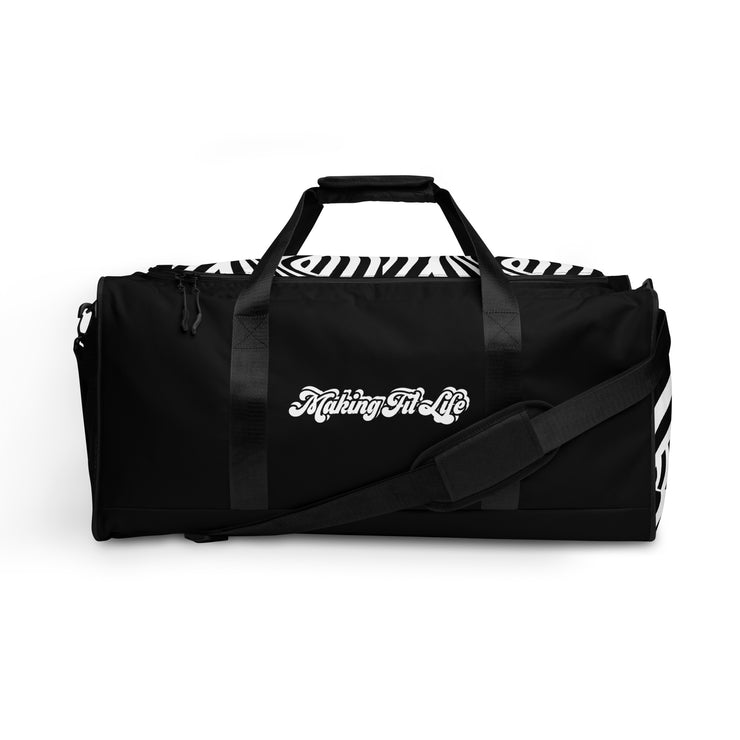 BLACK Making Fit Life® Gym Duffle Bag