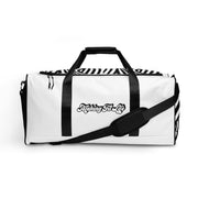 WHITE Making Fit Life® Gym Duffle Bag