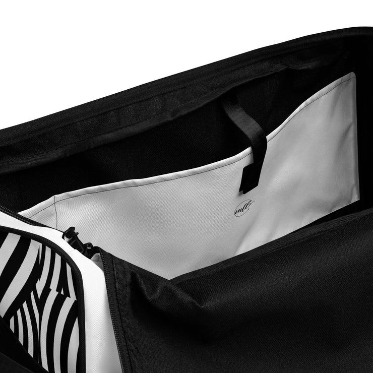 WHITE Making Fit Life® Gym Duffle Bag