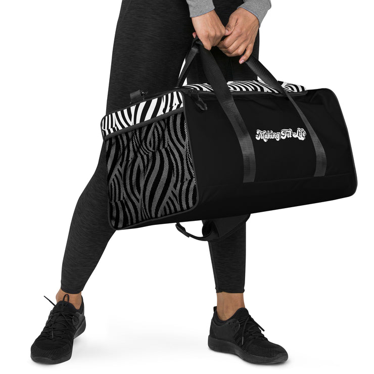 BLACK Making Fit Life® Gym Duffle Bag