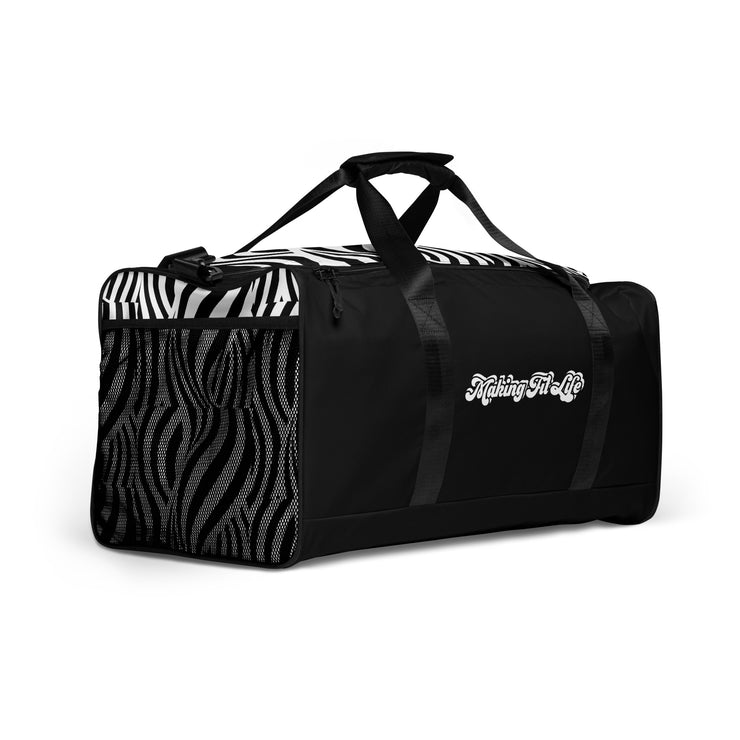 BLACK Making Fit Life® Gym Duffle Bag