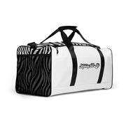 WHITE Making Fit Life® Gym Duffle Bag