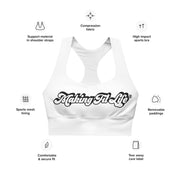 WHITE Making Fit Life® Sport Bra