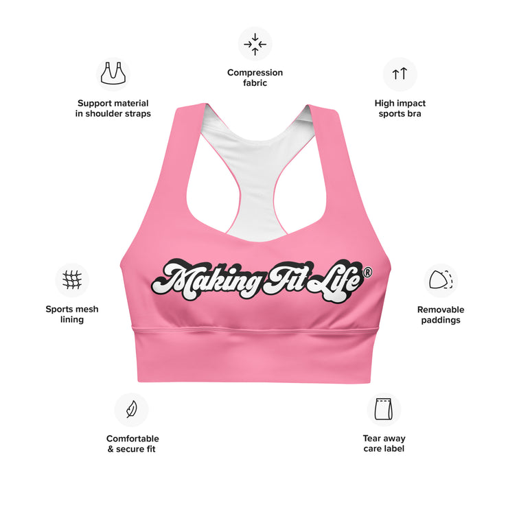 BARBIE Pink Making Fit Life® Sport Bra