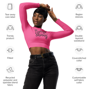 Pink MFL® Active WOMAN Long Sleeve Crop Top