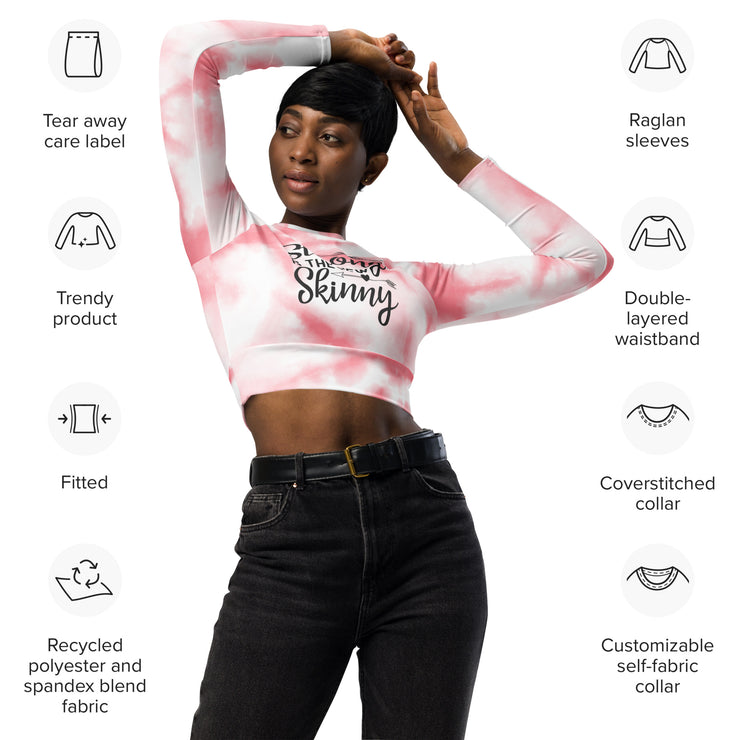 Barbie Pink MFL® Active WOMAN Long Sleeve Crop Top