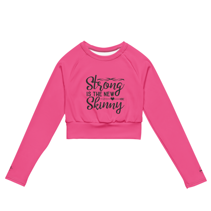 Pink MFL® Active WOMAN Long Sleeve Crop Top