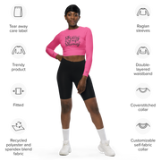 Pink MFL® Active WOMAN Long Sleeve Crop Top