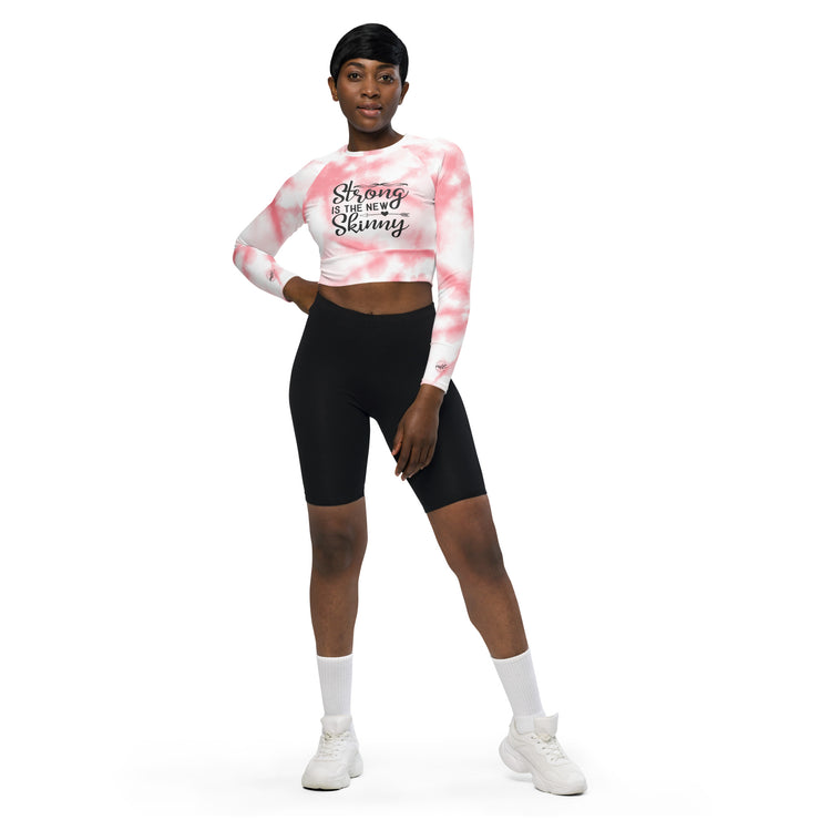 Barbie Pink MFL® Active WOMAN Long Sleeve Crop Top