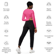 Pink MFL® Active WOMAN Long Sleeve Crop Top