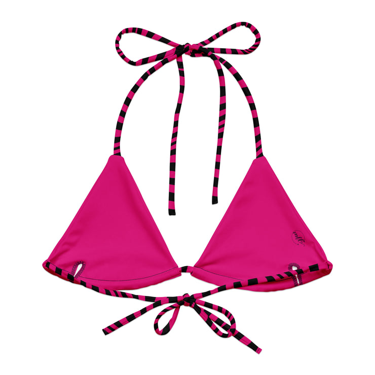 Pink MFL® Recycled String Bikini Top