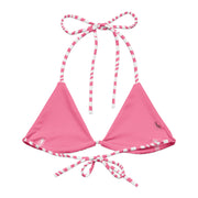 BARBIE Pink MFL® Recycled String Bikini Top