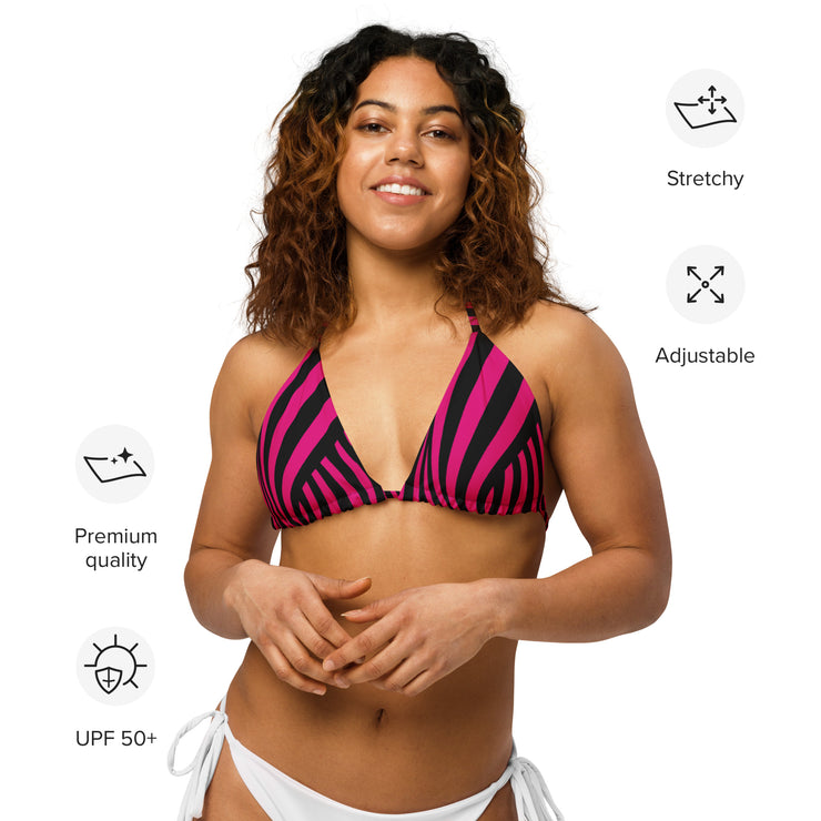 Pink MFL® Recycled String Bikini Top