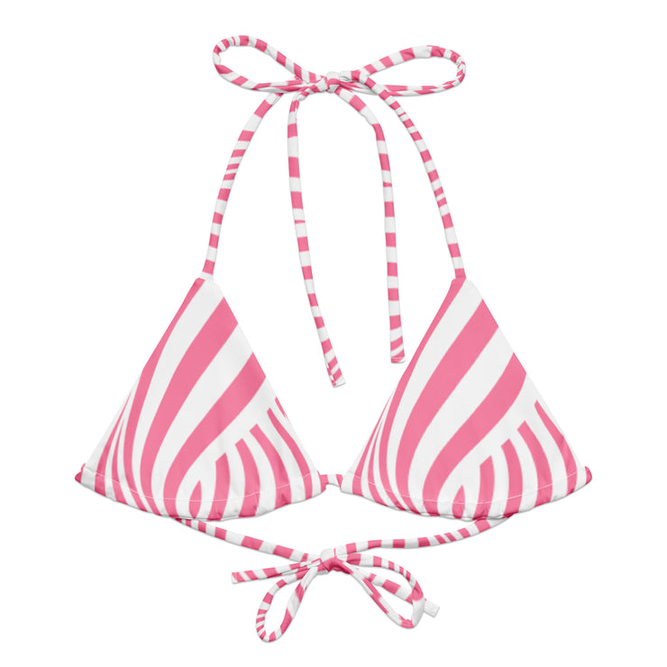 BARBIE Pink MFL® Recycled String Bikini Top