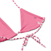 BARBIE Pink MFL® Recycled String Bikini Top