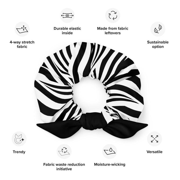 Black & White MFL® Hair Scrunchie