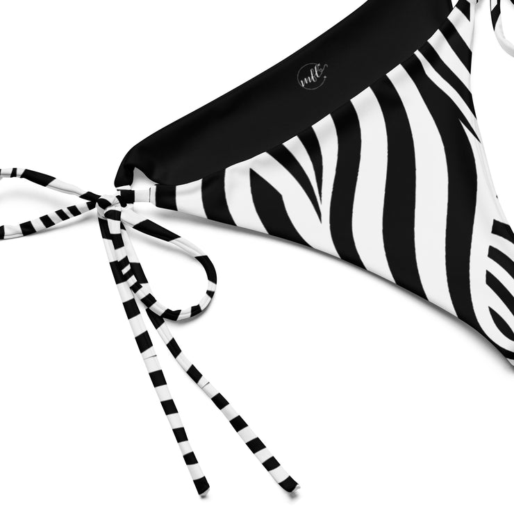 Black & White MFL® Recycled String Bikini Bottom