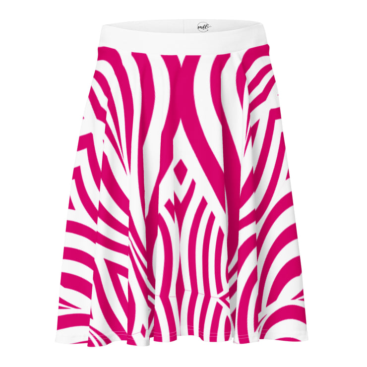 White & Pink MFL® Skater Skirt