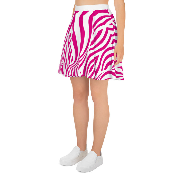 White & Pink MFL® Skater Skirt