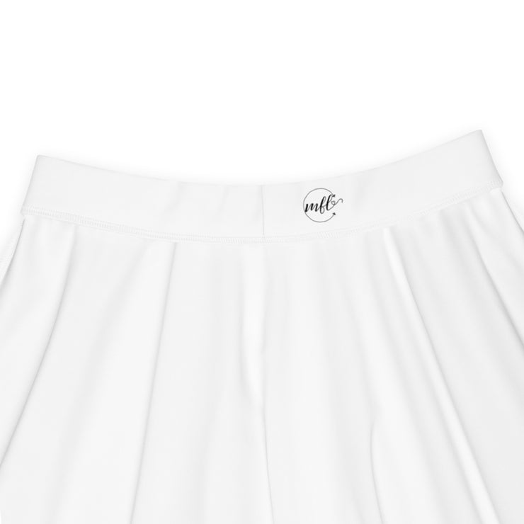 White & Pink MFL® Skater Skirt