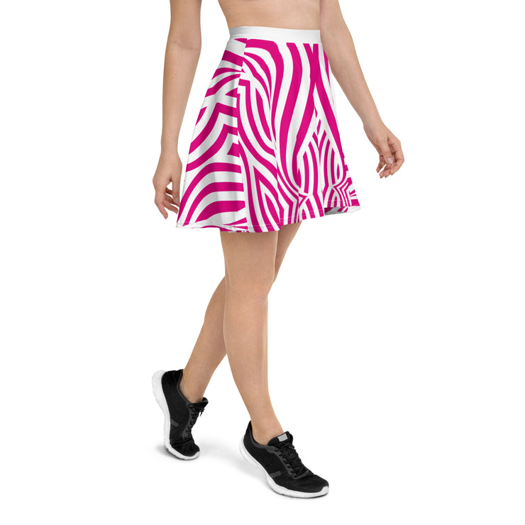 White & Pink MFL® Skater Skirt