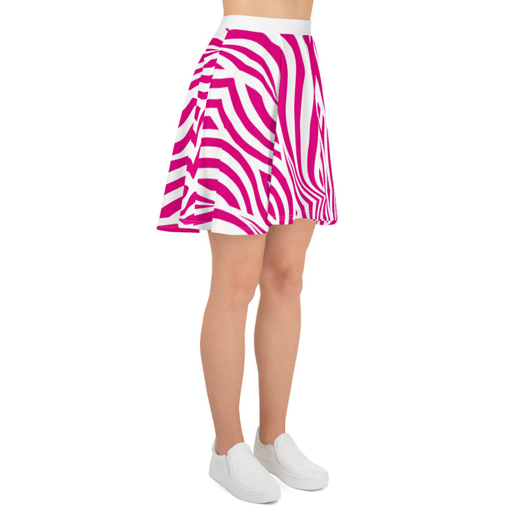 White & Pink MFL® Skater Skirt