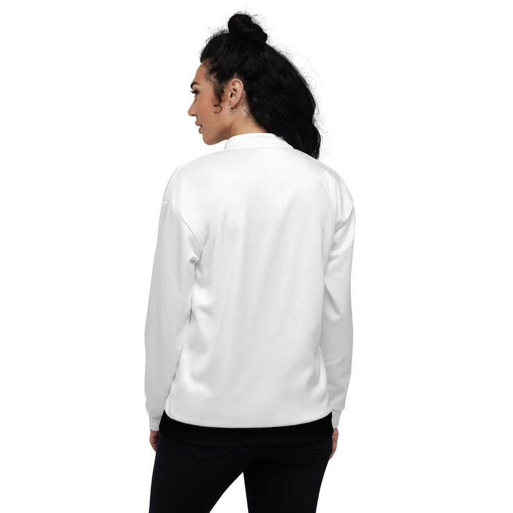 White MFL® Unisex Bomber Jacket