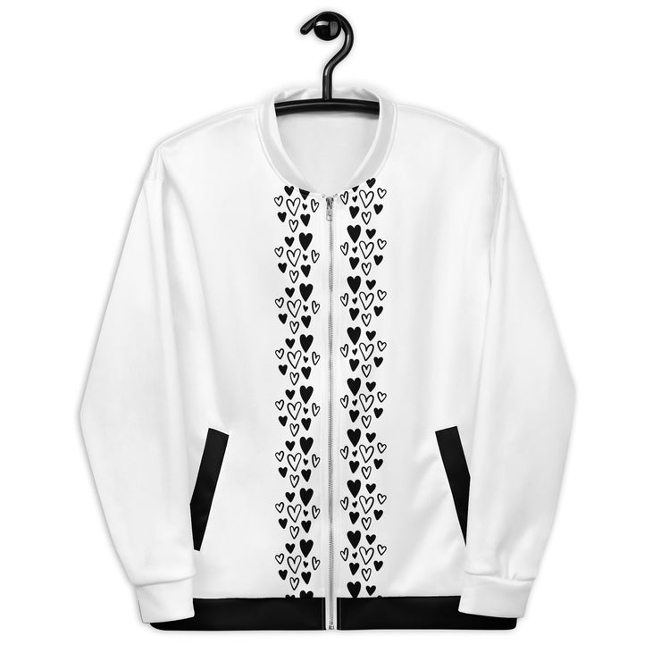 White MFL® Unisex Bomber Jacket