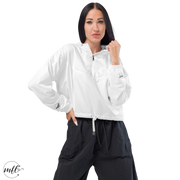 White MFL® Cropped Windbreaker