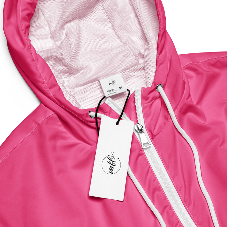 Pink MFL® Cropped Windbreaker