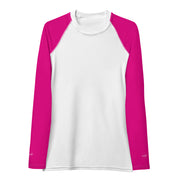 White & Pink MFL® Women's Rash Guard