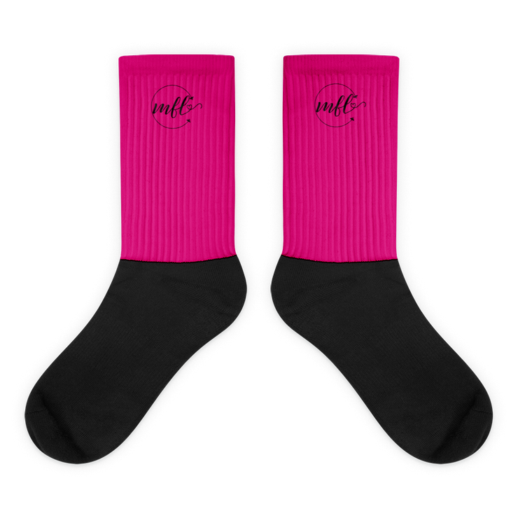 Pink MFL® Long Socks