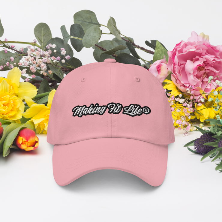 Making Fit Life® Hat - PINK` BLACK` WHITE`