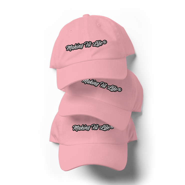 Making Fit Life® Hat - PINK` BLACK` WHITE`