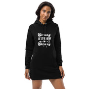 Black MFL® Hoodie Dress