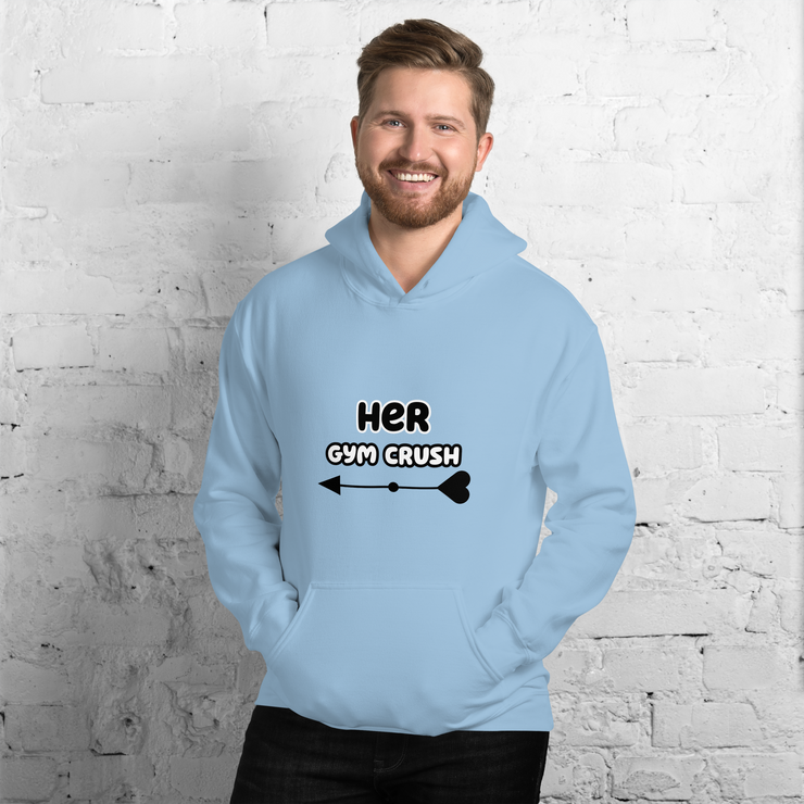 Matching Couple Hoodie "HER GYM CRUSH"