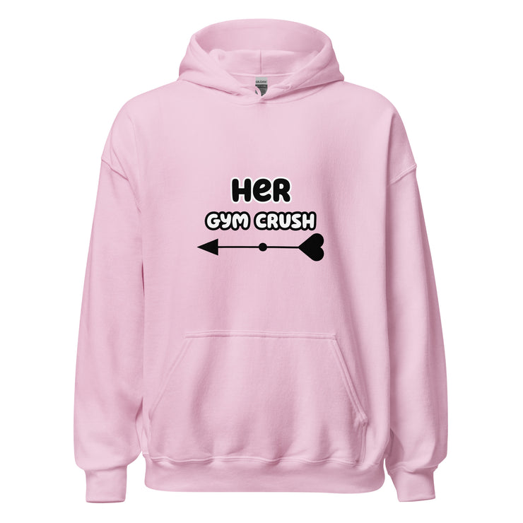 Matching Couple Hoodie "HER GYM CRUSH"