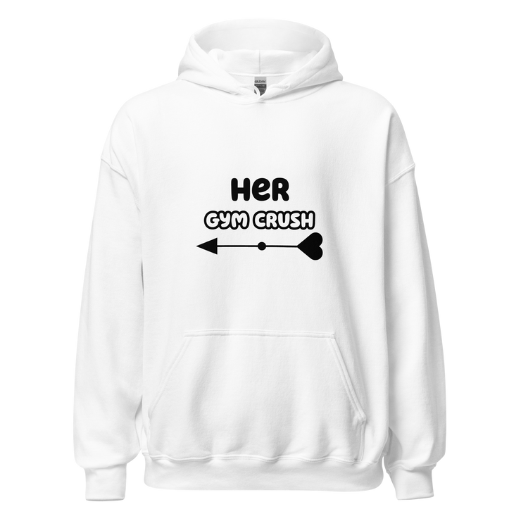 Matching Couple Hoodie "HER GYM CRUSH"