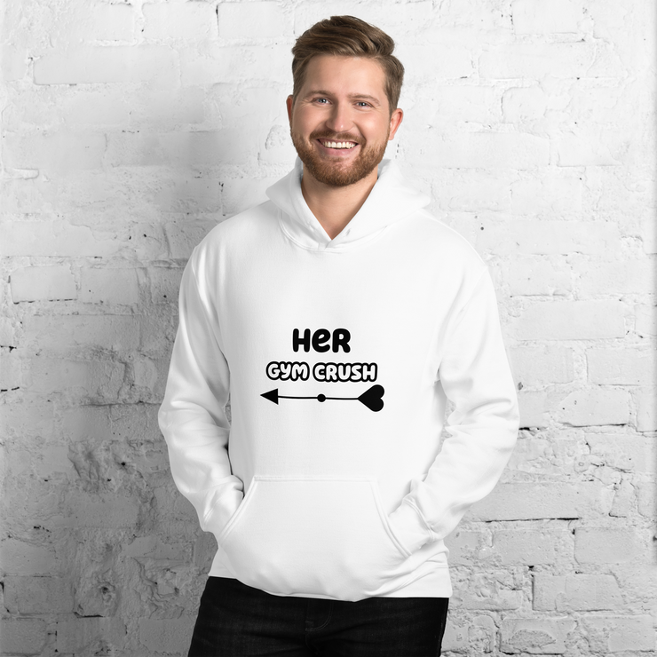 Matching Couple Hoodie "HER GYM CRUSH"