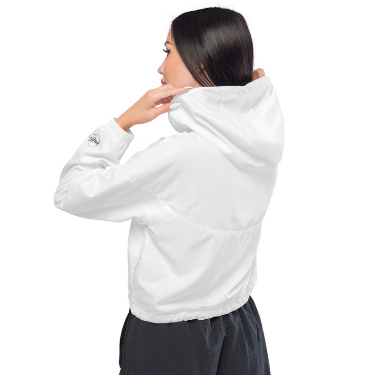 White MFL® Cropped Windbreaker